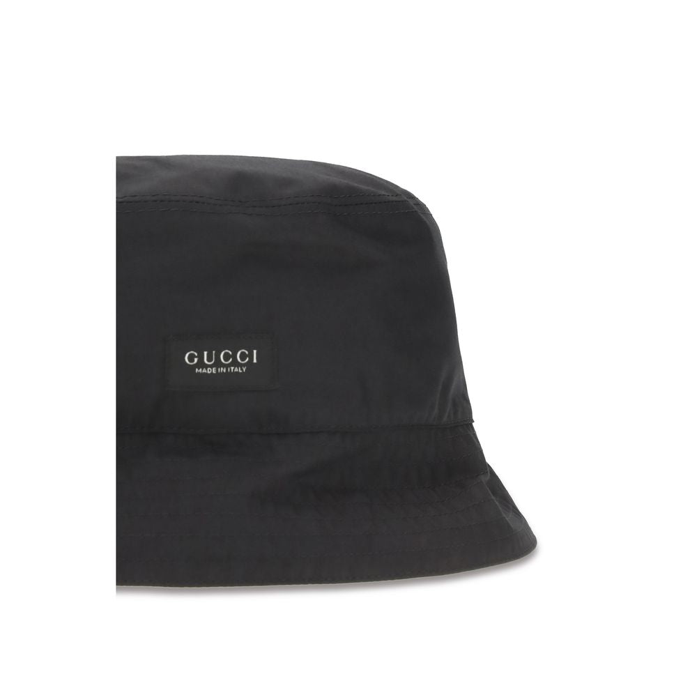 Gucci Schwarzer Baumwoll-Fischerhut