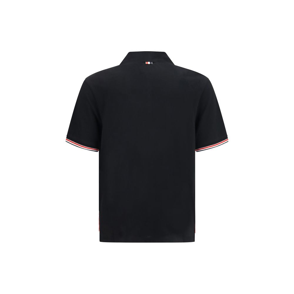 Thom Browne Schwarzes Polohemd aus Baumwolle