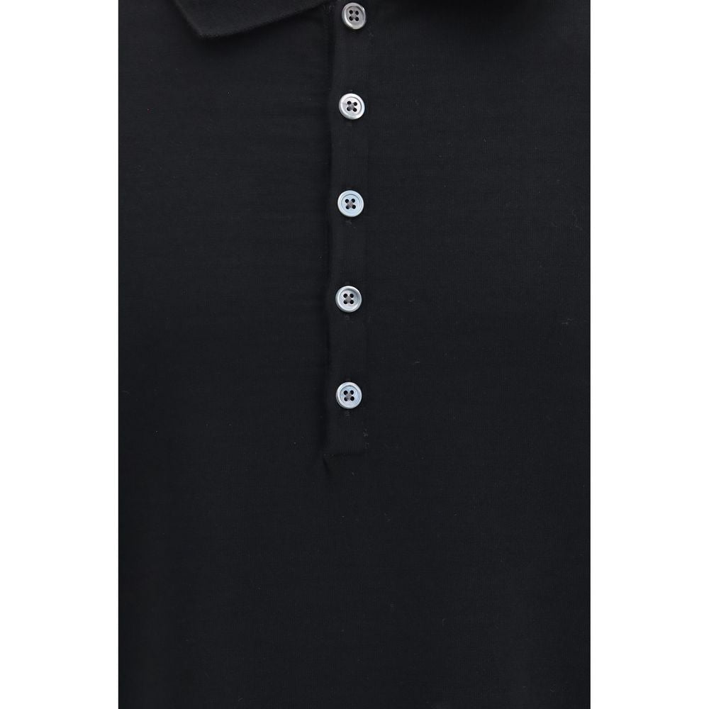 Thom Browne Schwarzes Polohemd aus Baumwolle