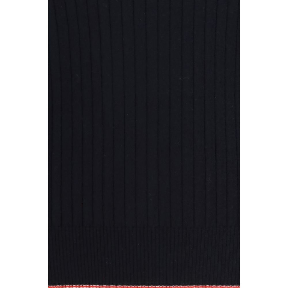Thom Browne Blaues Woll-Sweatshirt mit Oves-Aries-Motiv