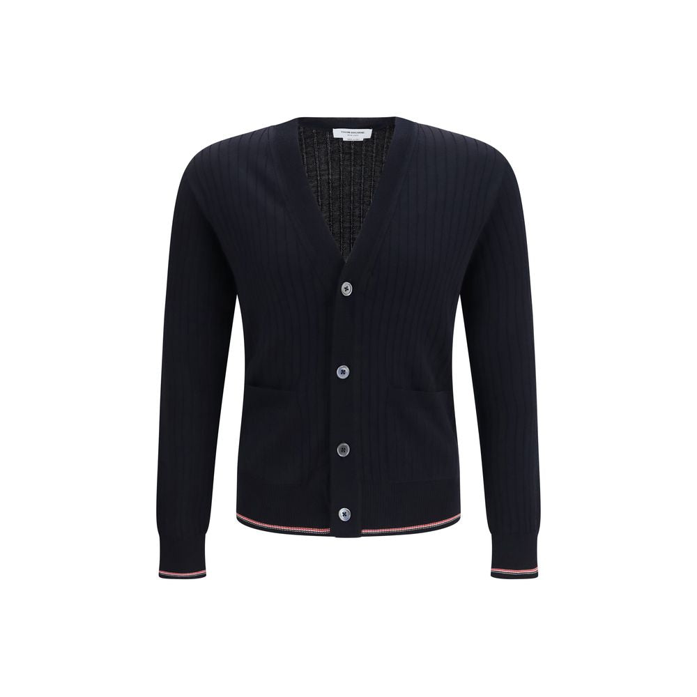 Thom Browne Blauer Wollcardigan „Ovis Aries“