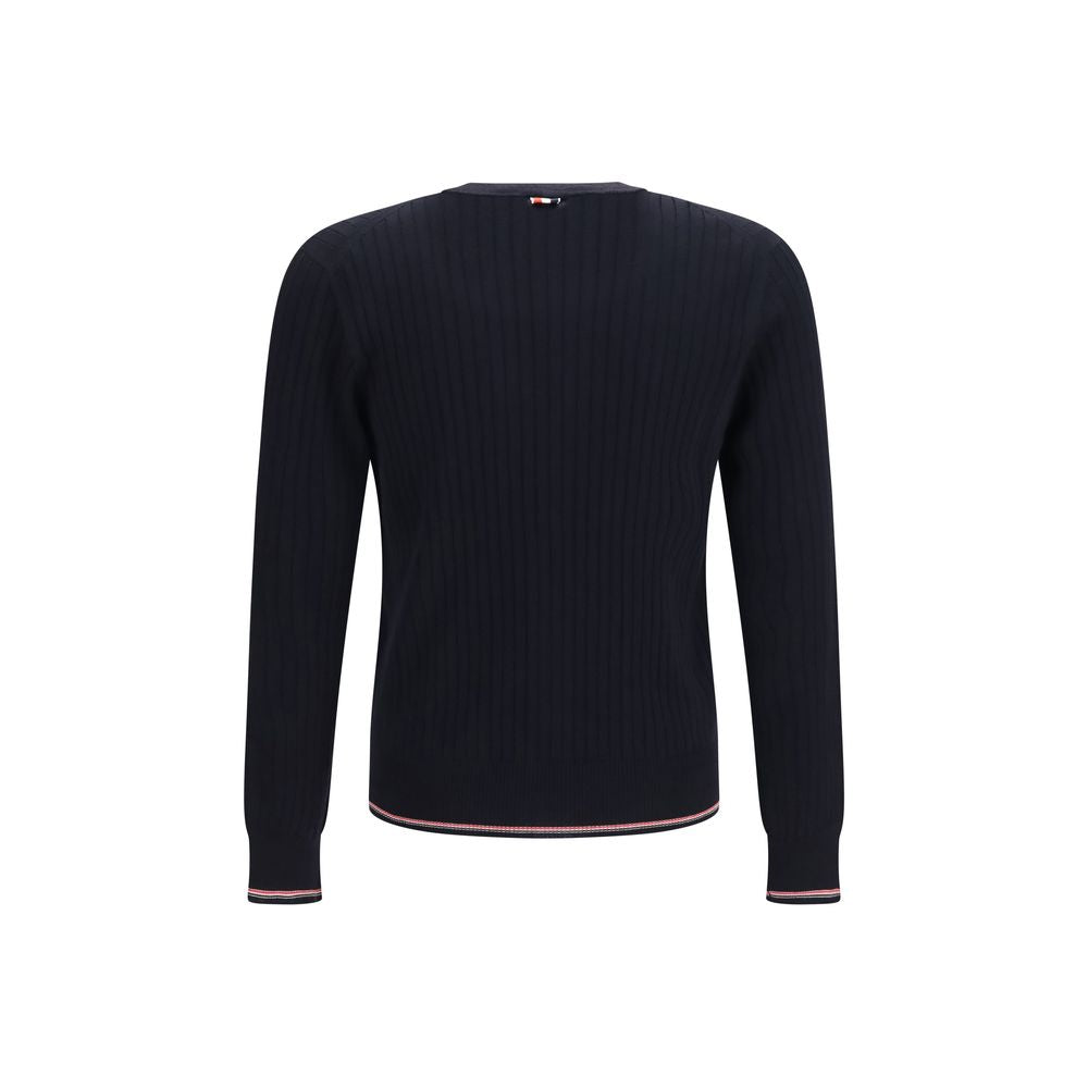 Thom Browne Blauer Wollcardigan „Ovis Aries“