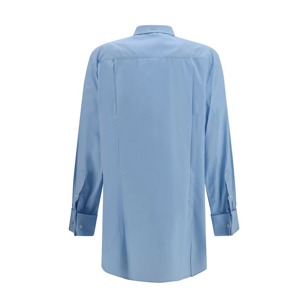 Prada blaues Baumwollhemd