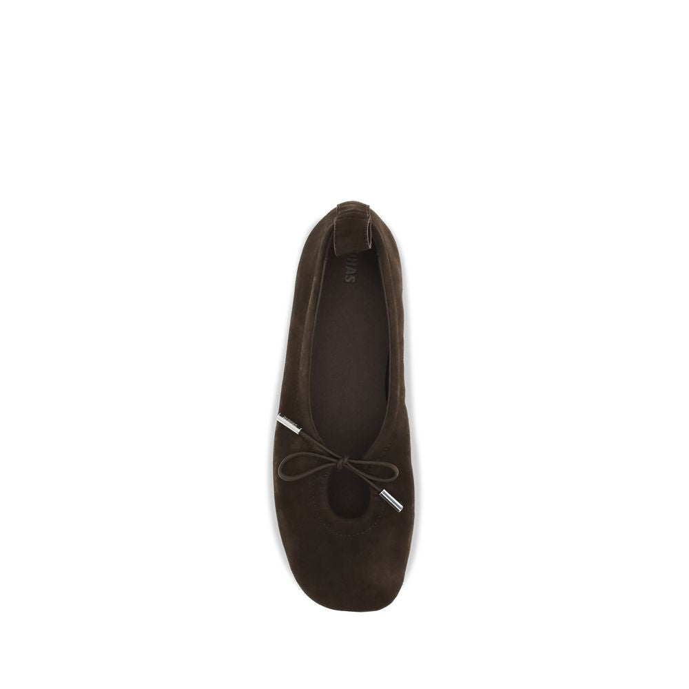 Alohas braune Ziegenleder-Ballerinas