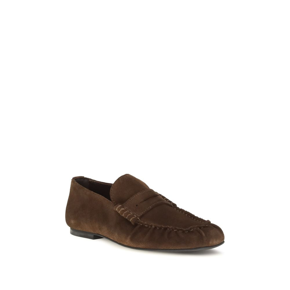 Alohas Braune Wildleder Loafer zum Reinschlüpfen