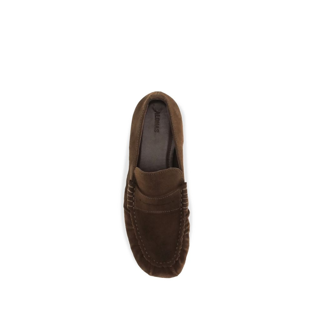 Alohas Braune Wildleder Loafer zum Reinschlüpfen