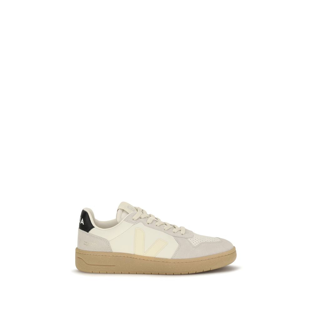 Veja Beige Kalbsleder Bos Taurus Low-Top Sneakers