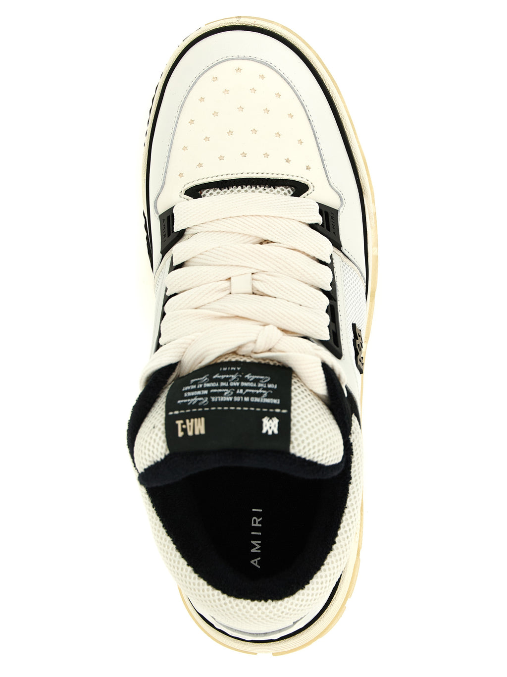 Amiri Bicolor-Sneakers aus Kalbsleder
