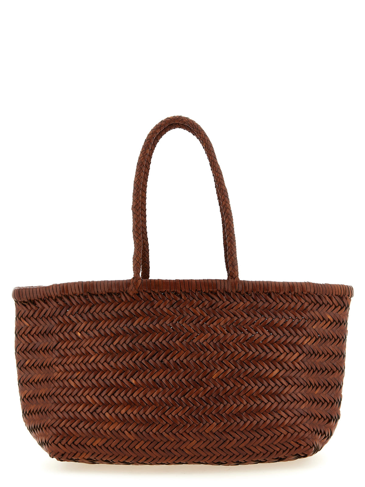 Dragon Diffusion Schultertasche aus braunem Kalbsleder