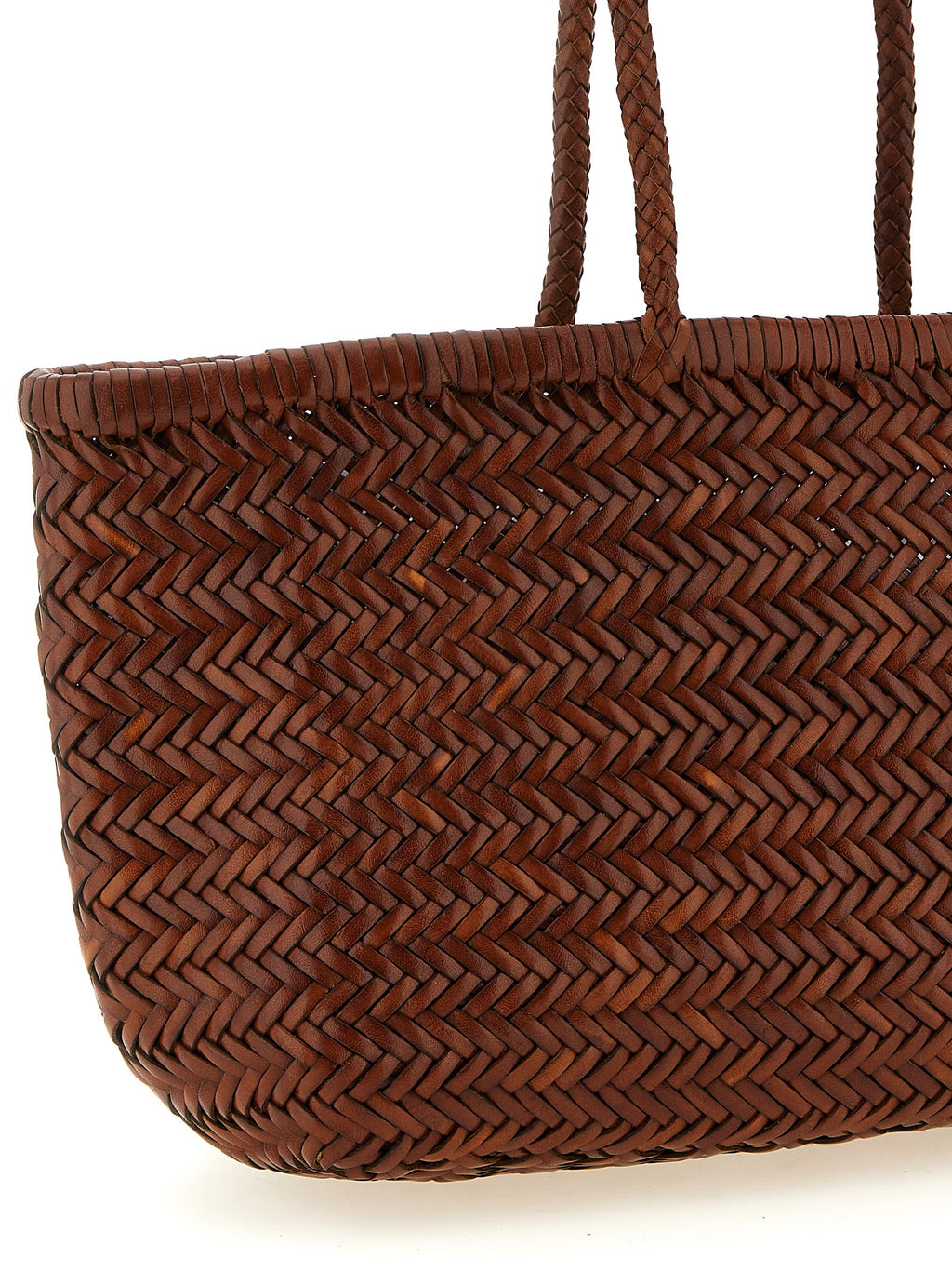 Dragon Diffusion Schultertasche aus braunem Kalbsleder