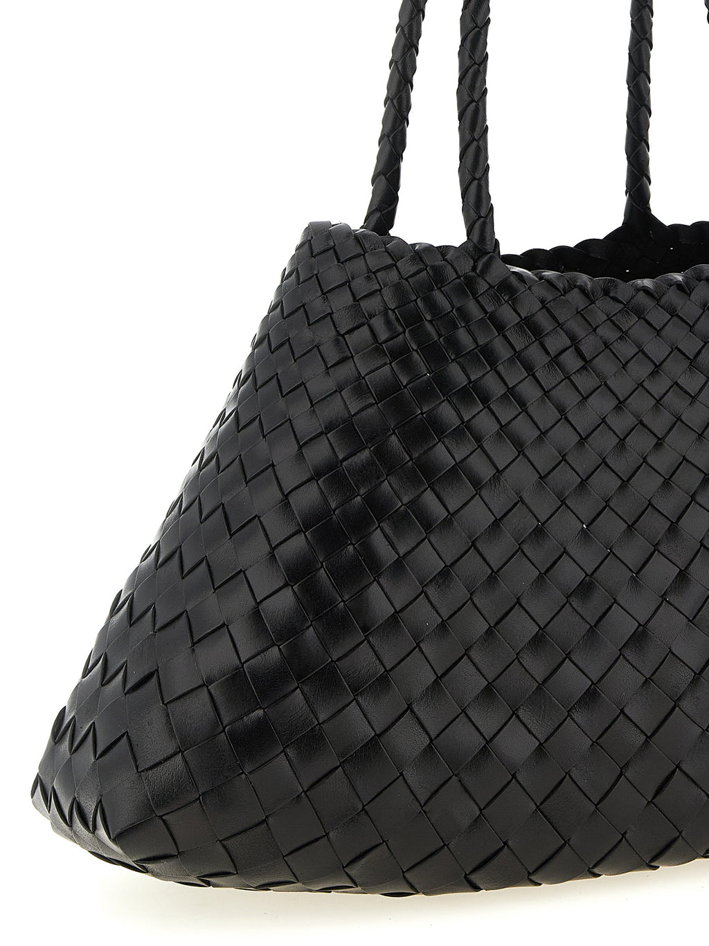 Dragon Diffusion Schultertasche aus schwarzem Kalbsleder