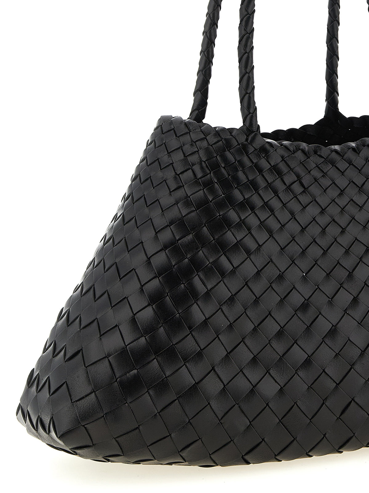 Dragon Diffusion Schultertasche aus schwarzem Kalbsleder