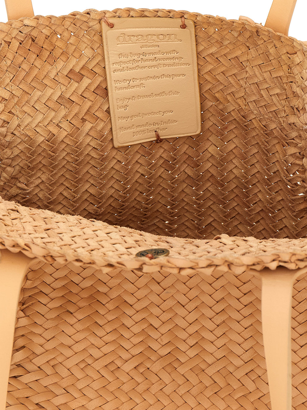 Dragon Diffusion Handtasche aus beigem Kalbsleder