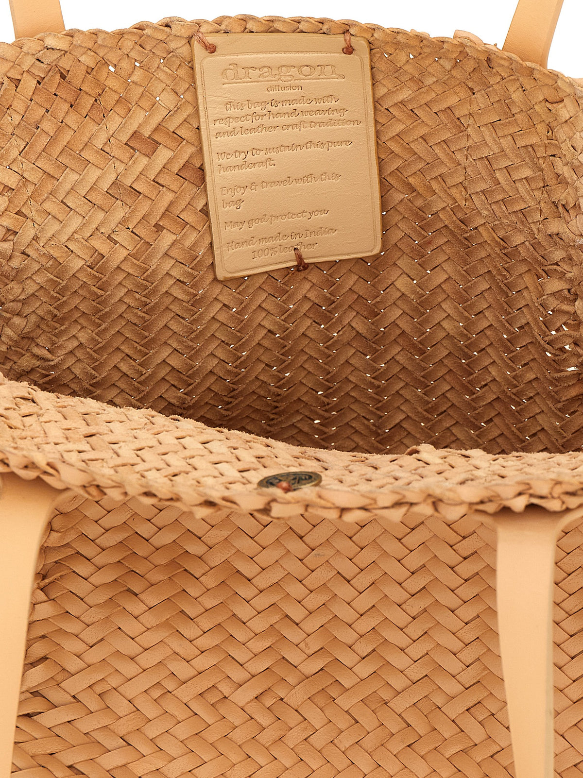 Dragon Diffusion Handtasche aus beigem Kalbsleder