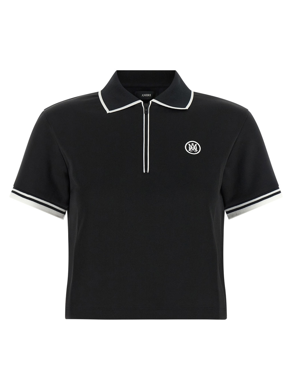 Amiri Polohemd aus schwarzem Polyester