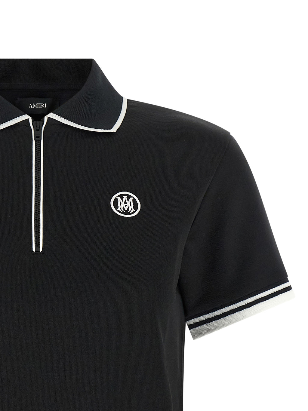 Amiri Polohemd aus schwarzem Polyester