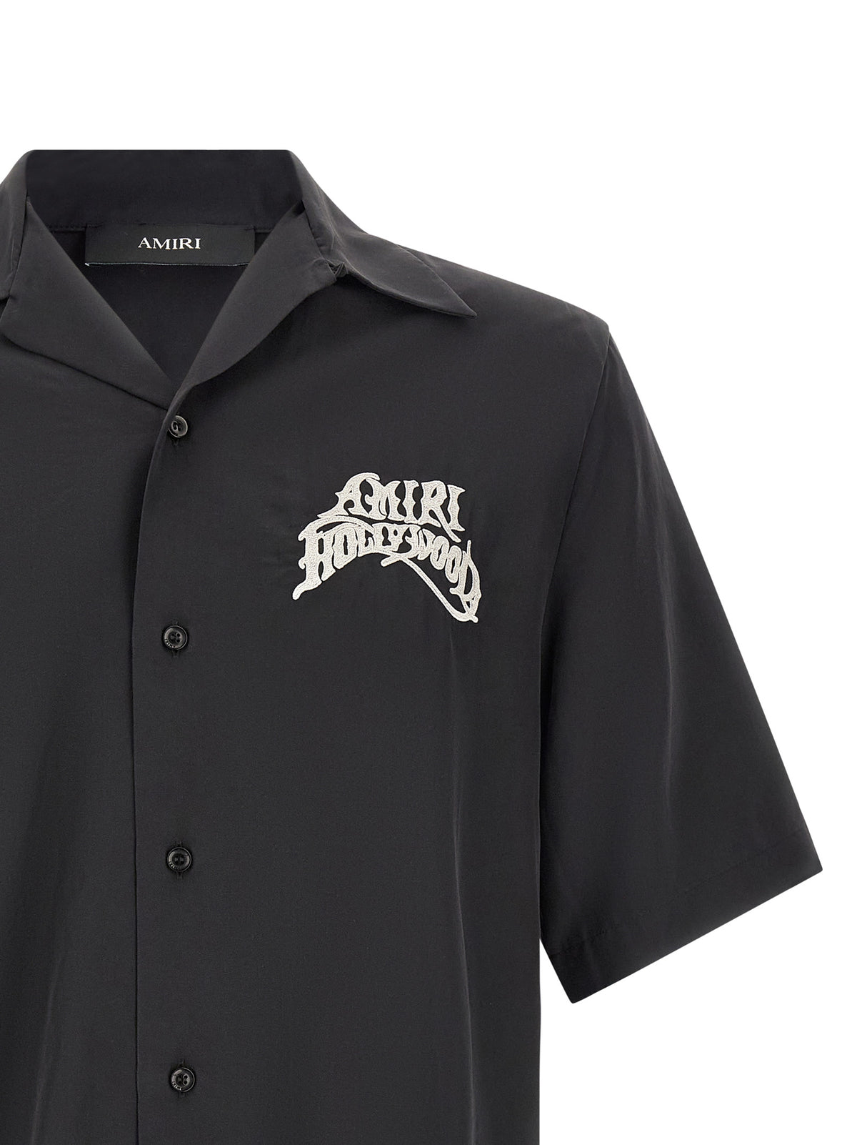 Amiri Bluse aus schwarzem Modal