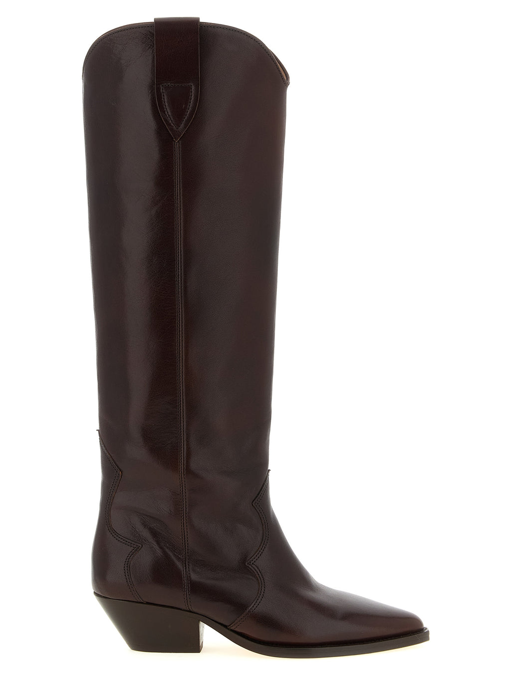 Isabel Marant Bordeaux Overknee aus Rindsleder