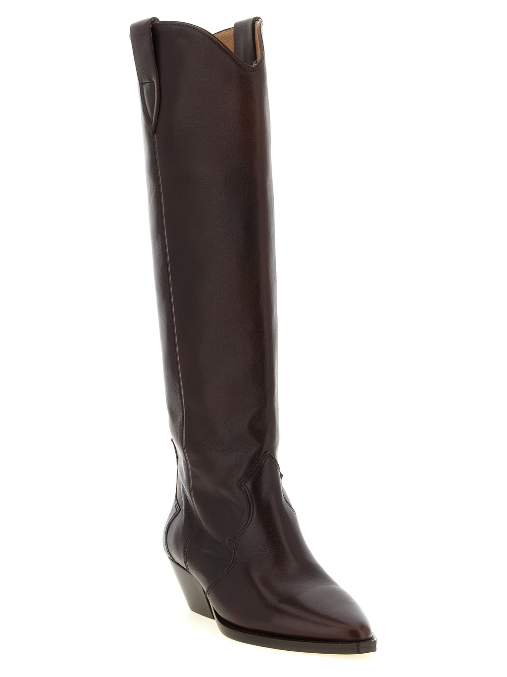 Isabel Marant Bordeaux Overknee aus Rindsleder