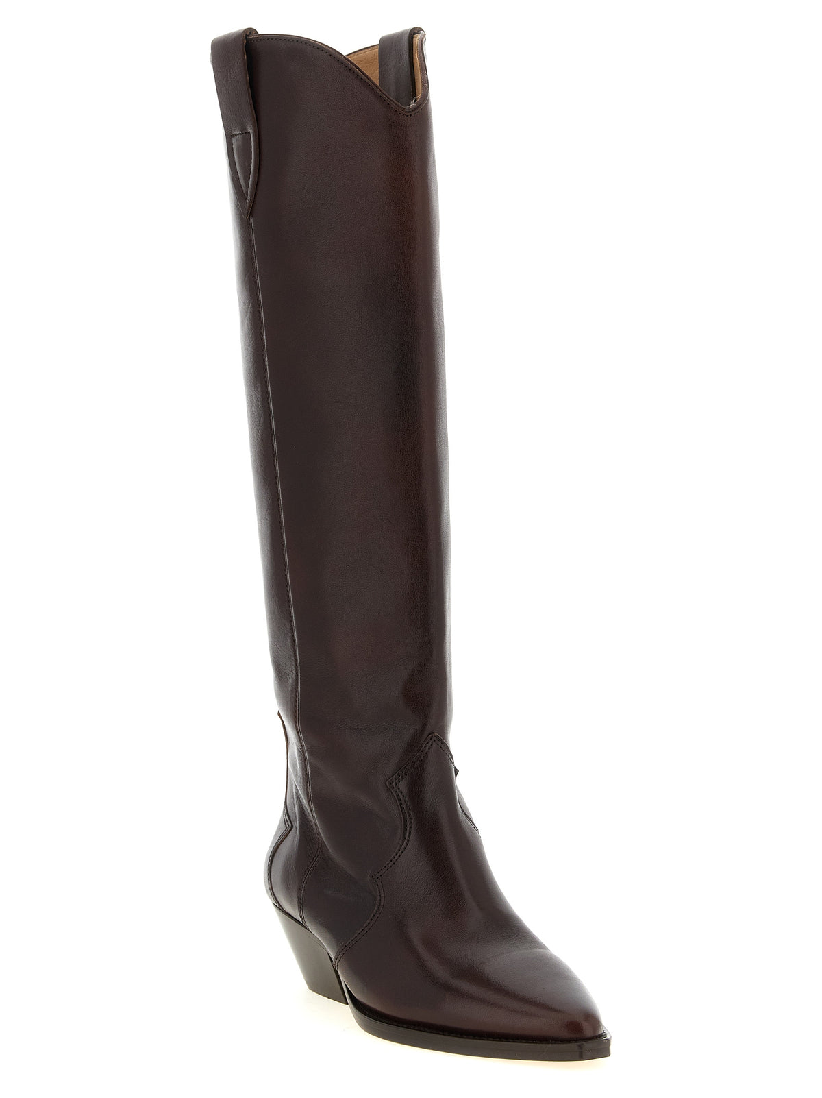 Isabel Marant Bordeaux Overknee aus Rindsleder
