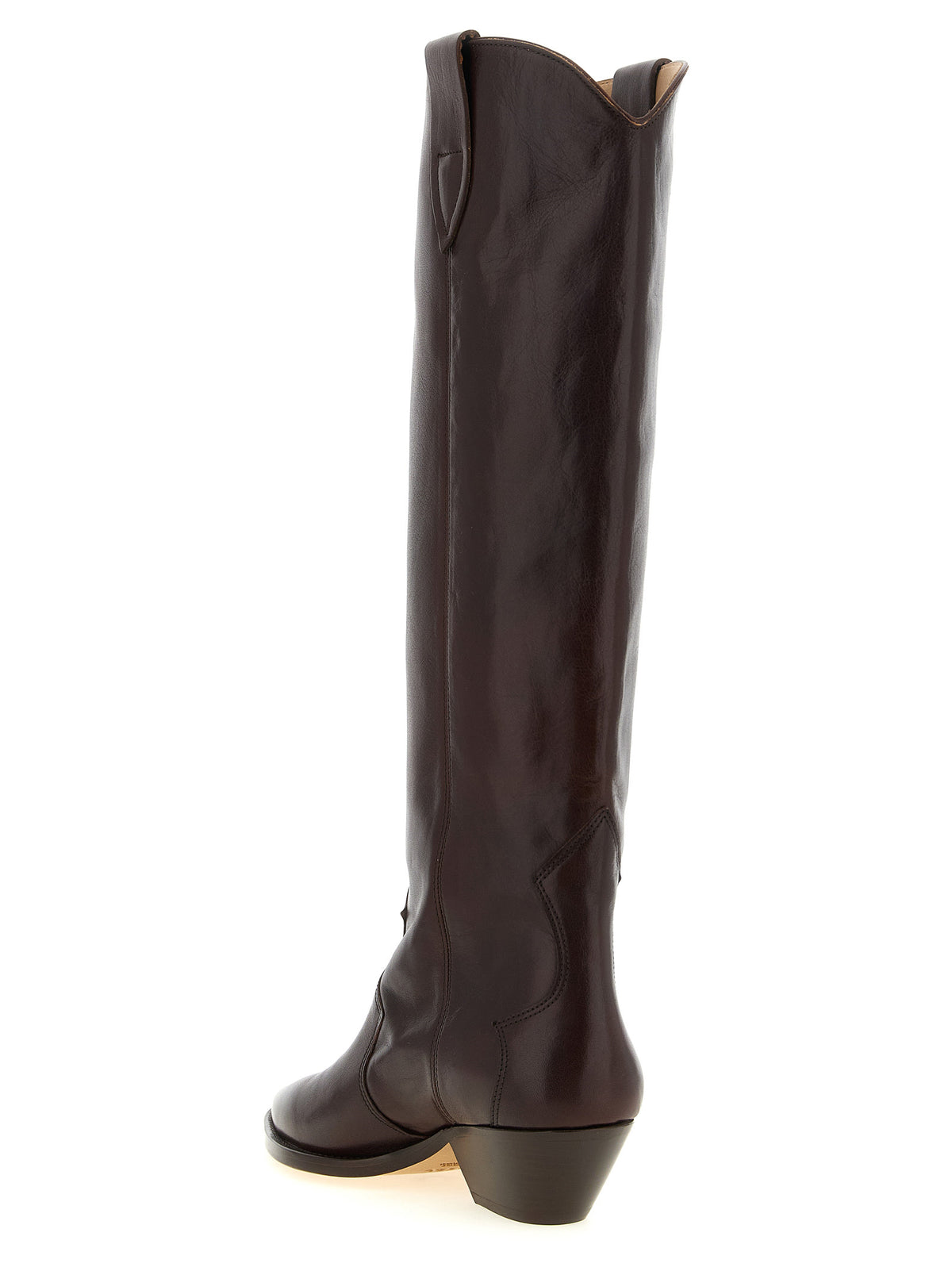 Isabel Marant Bordeaux Overknee aus Rindsleder