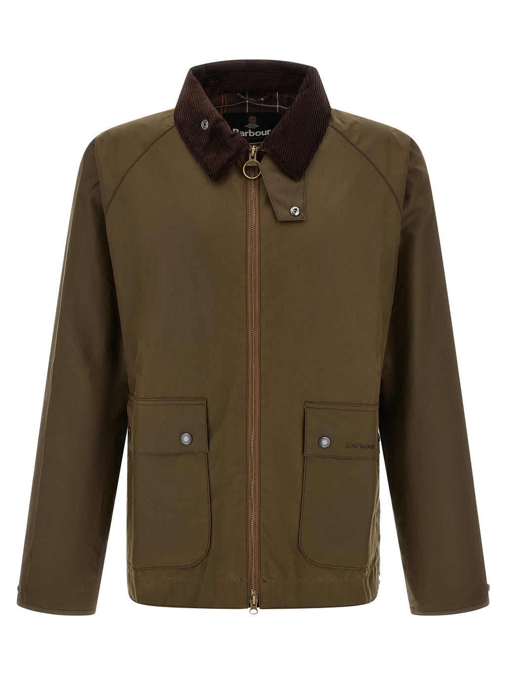 Barbour braune Baumwolljacke, knöchellang