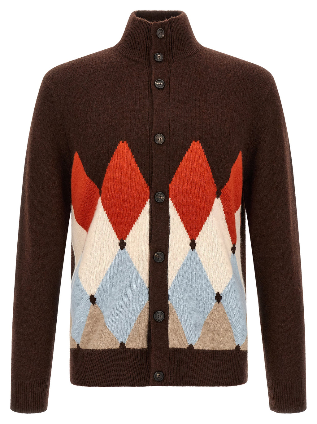 Ballantyne Brown Kaschmir-Cardigan