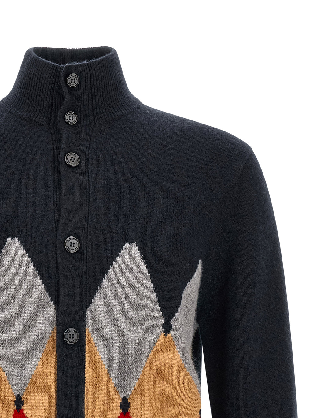Ballantyne Blauer Kaschmir-Cardigan