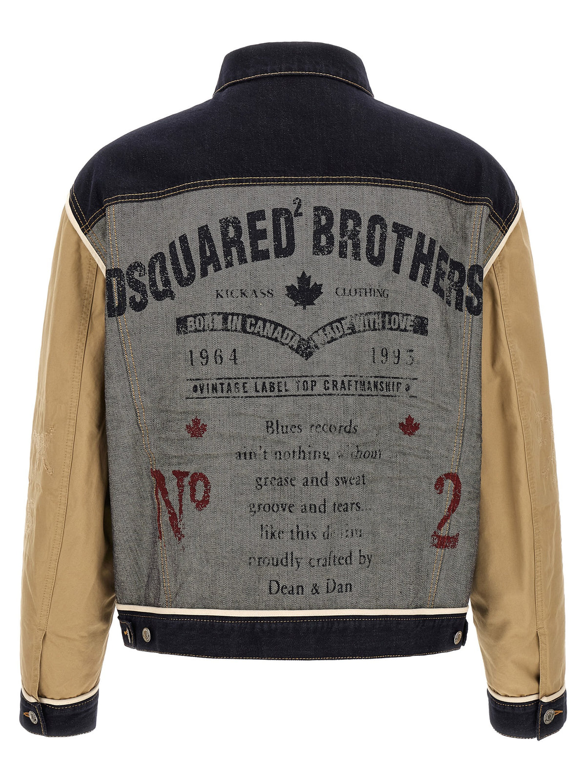 Dsquared² Beige Baumwoll-Jeansjacke