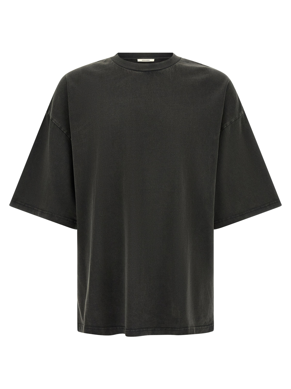 Entire Studios Schwarzes Baumwoll-T-Shirt