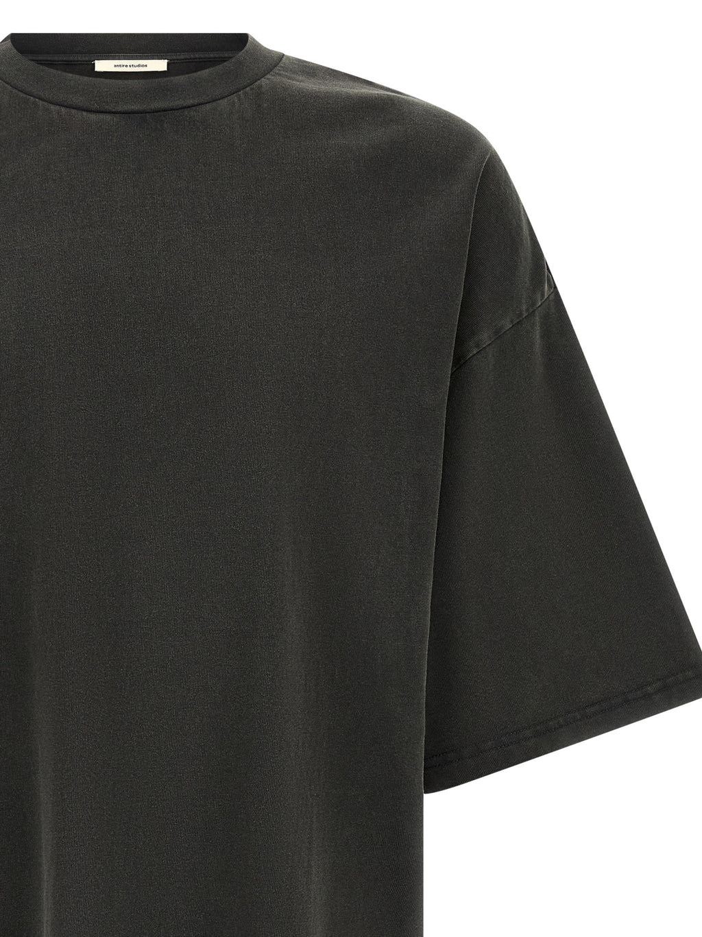 Entire Studios Schwarzes Baumwoll-T-Shirt