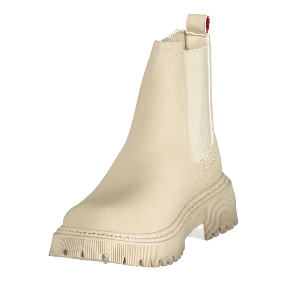 U.S. POLO ASSN. Beige Damen-Stiefeletten aus Polyurethan
