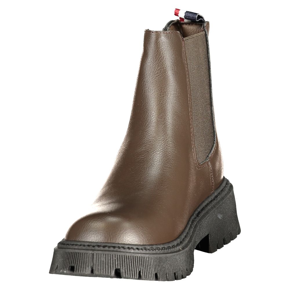 U.S. POLO ASSN. Brauner Damenstiefel aus Polyester