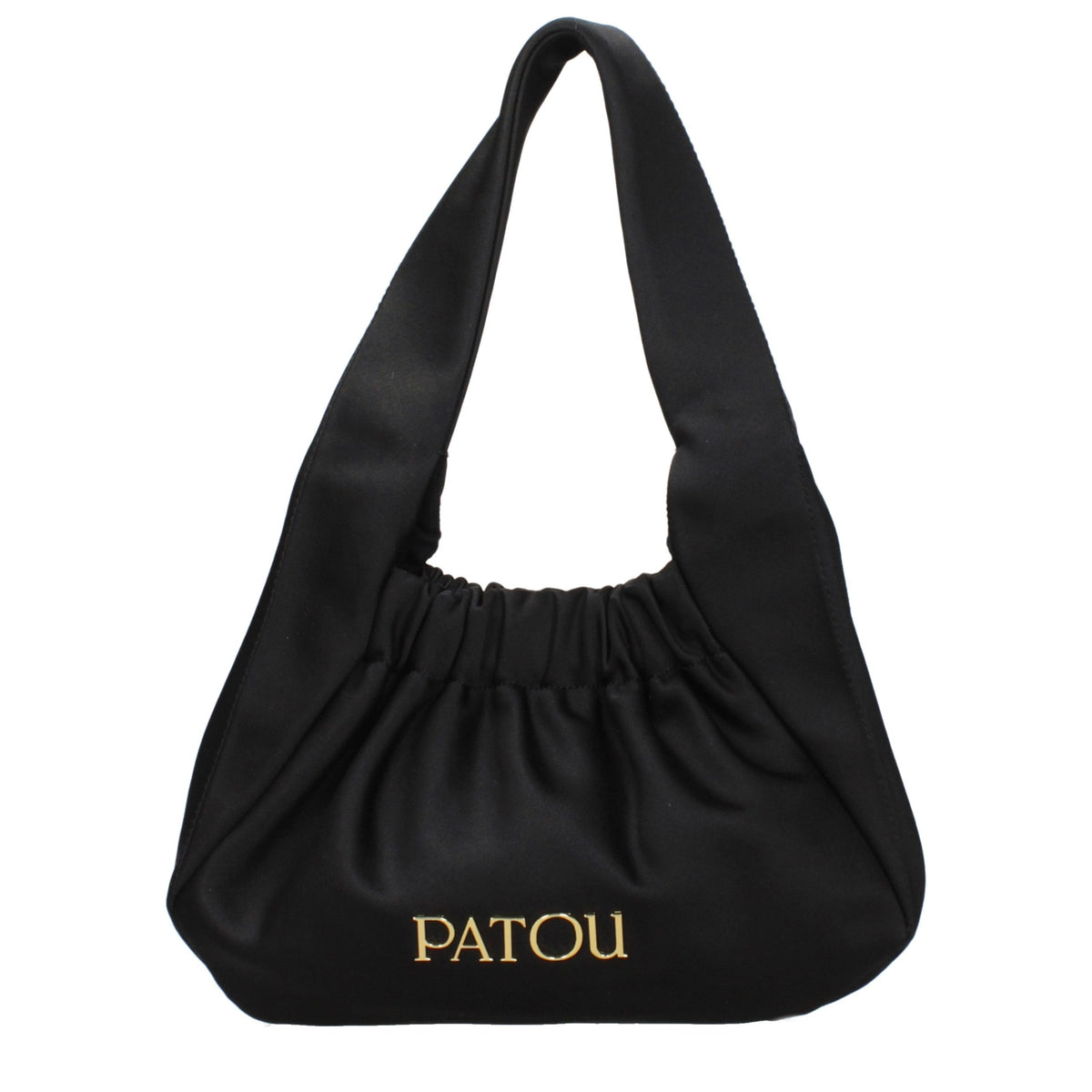 Patou Schwarze Stoffhandtasche