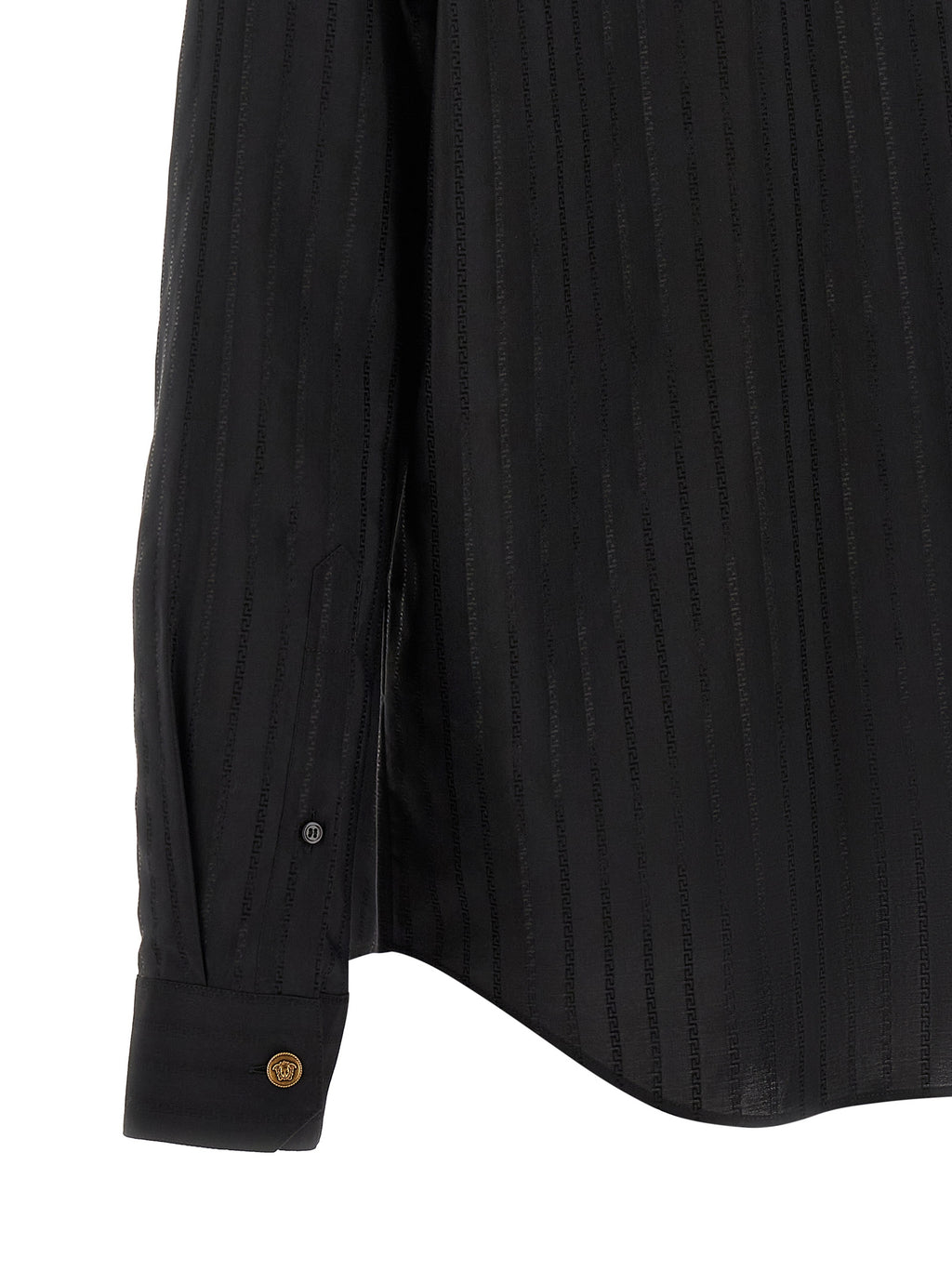 Versace Bluse aus schwarzer Baumwolle