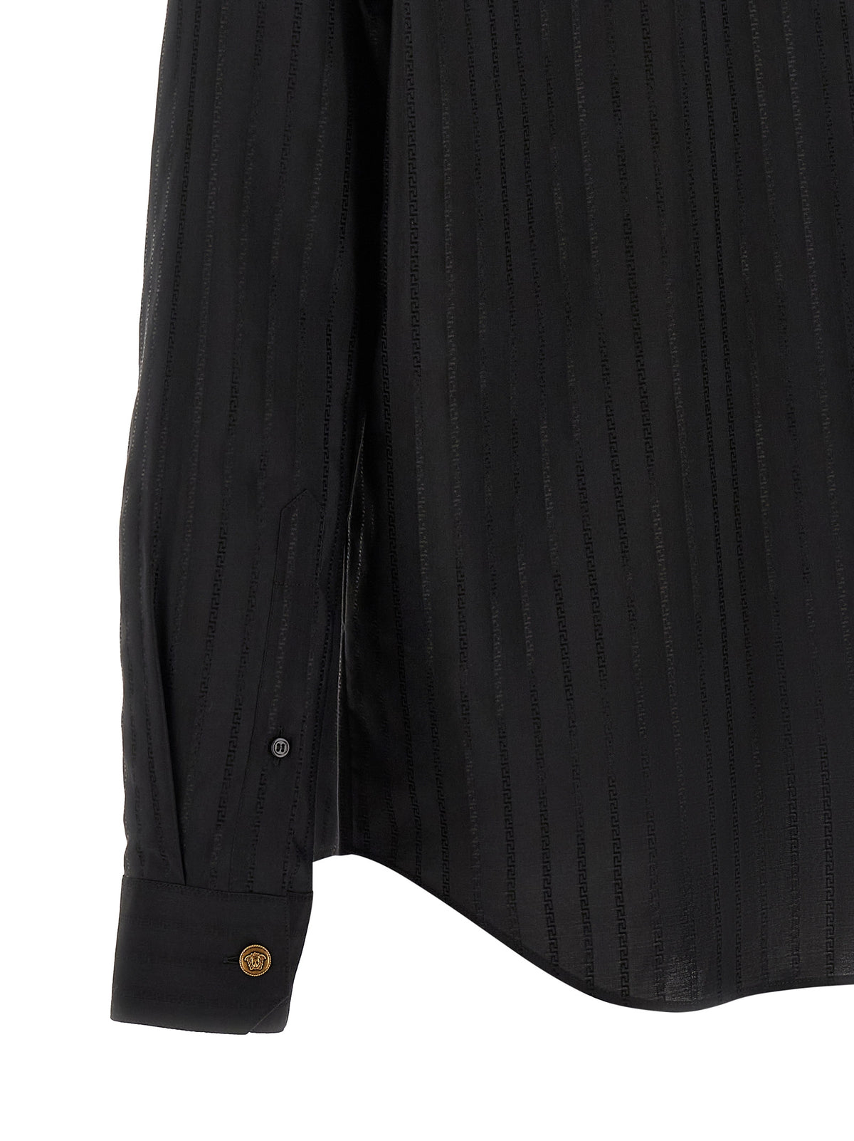 Versace Bluse aus schwarzer Baumwolle