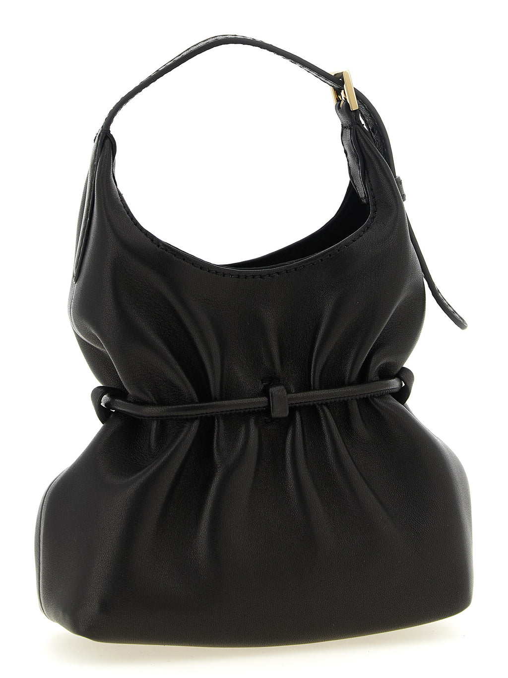Balmain Handtasche aus schwarzem Lammleder