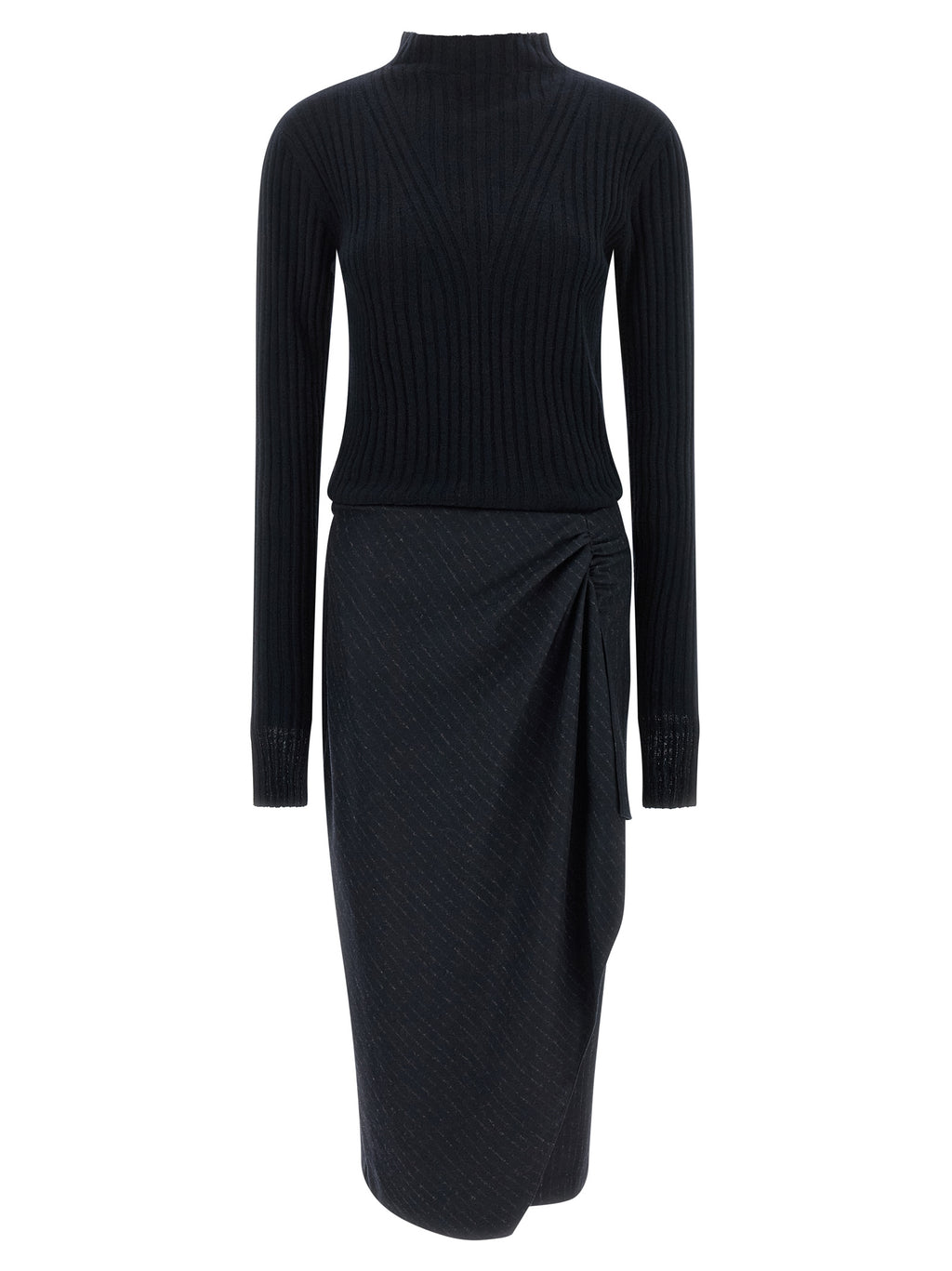 PINKO Blaues Polyester-Midikleid