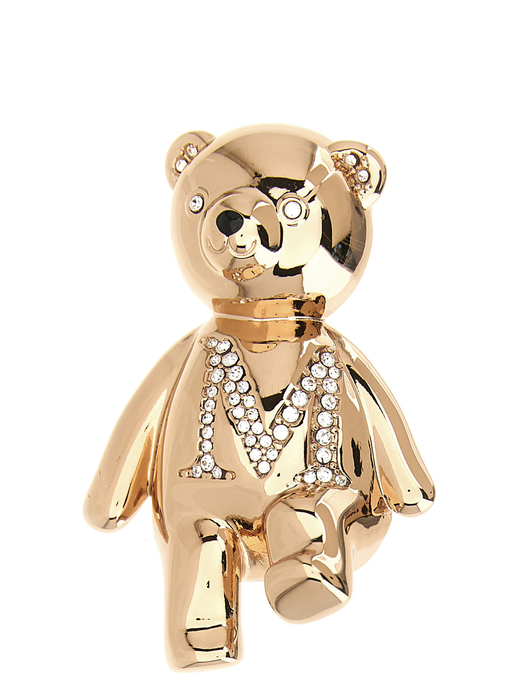 Max Mara Brosche aus goldfarbenem Metall