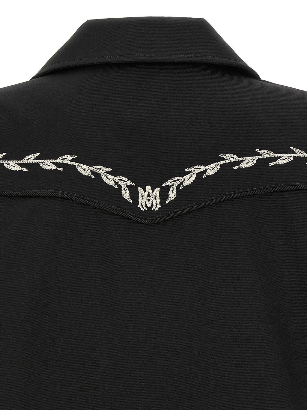 Amiri Schwarze Polyester-Jacke in voller Länge