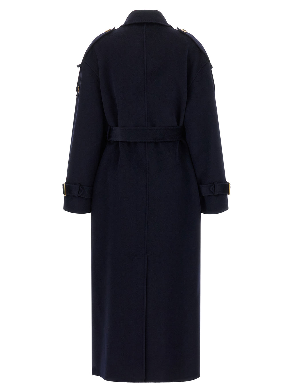 Elisabetta Franchi Blauer Wollmantel