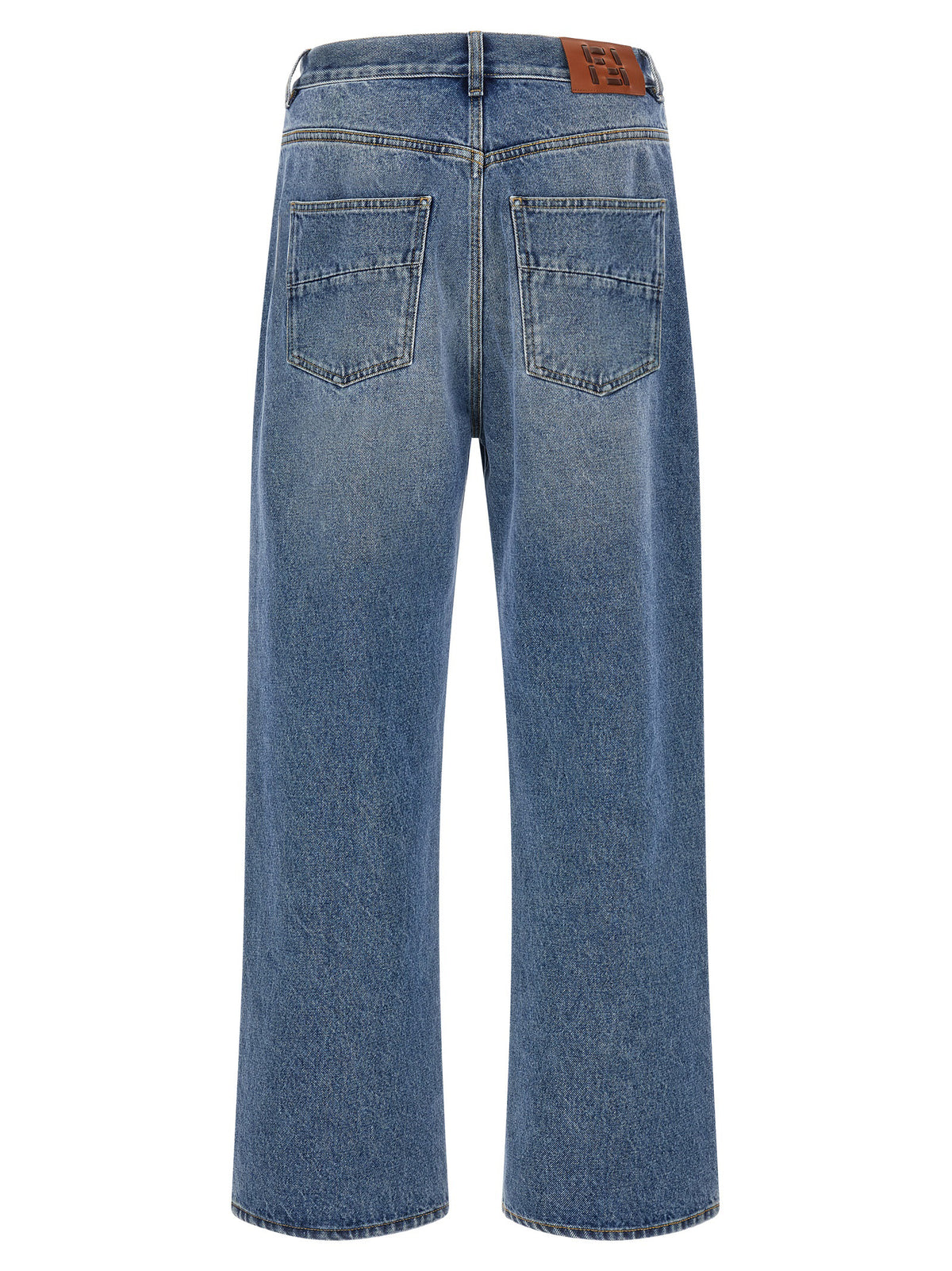Fendi Relaxed Fit Jeans aus blauer Baumwolle