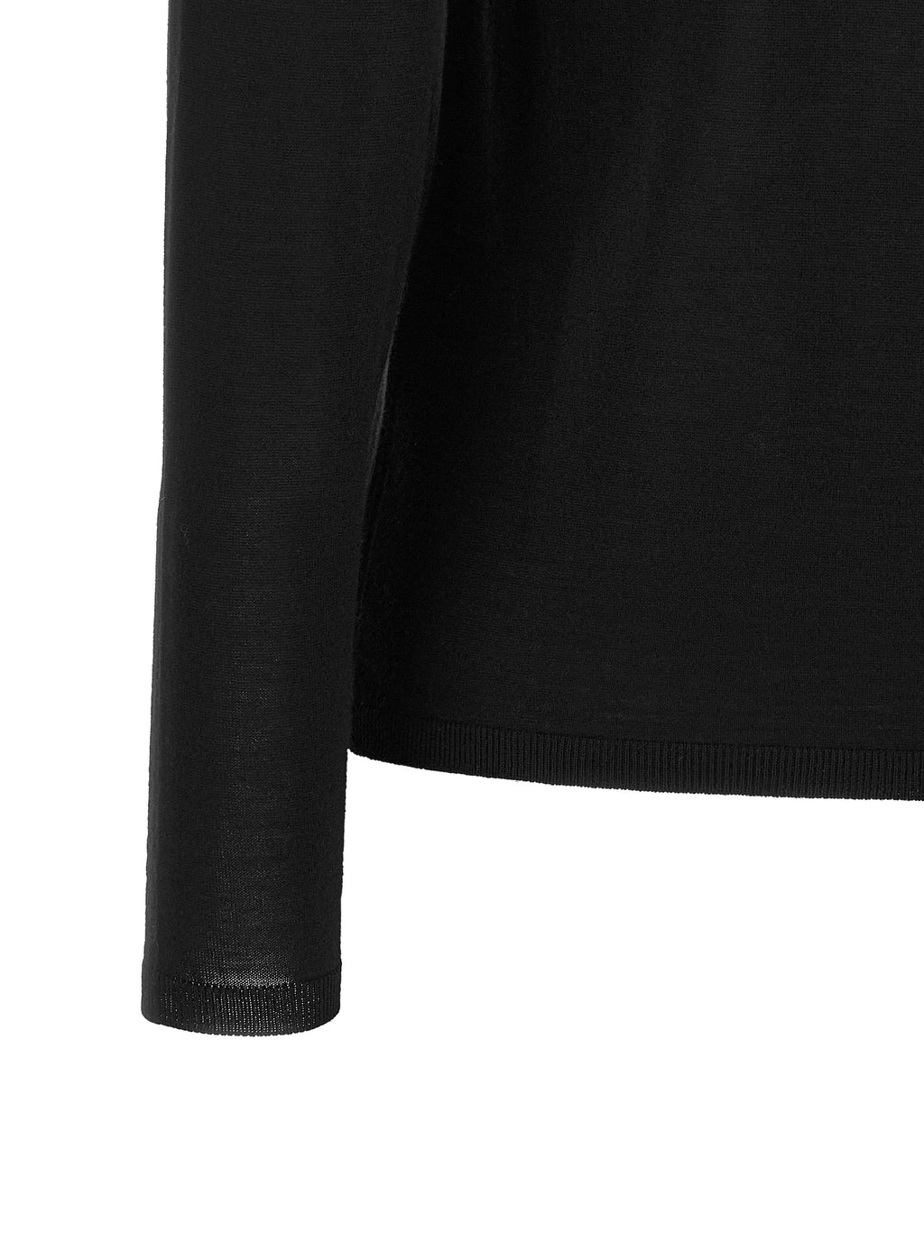 Max Mara Cardigan aus schwarzer Schurwolle
