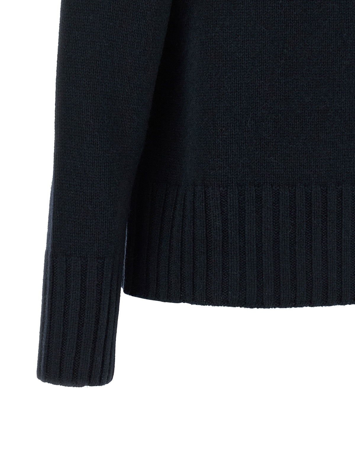 'S Max Mara Strickjacke aus blauer Wolle