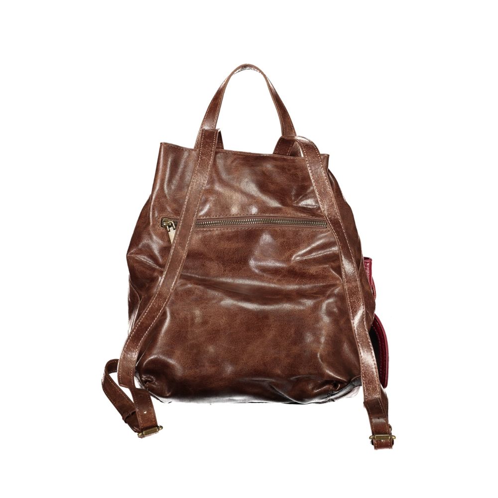 Desigual Damen-Rucksack aus braunem Polyurethan