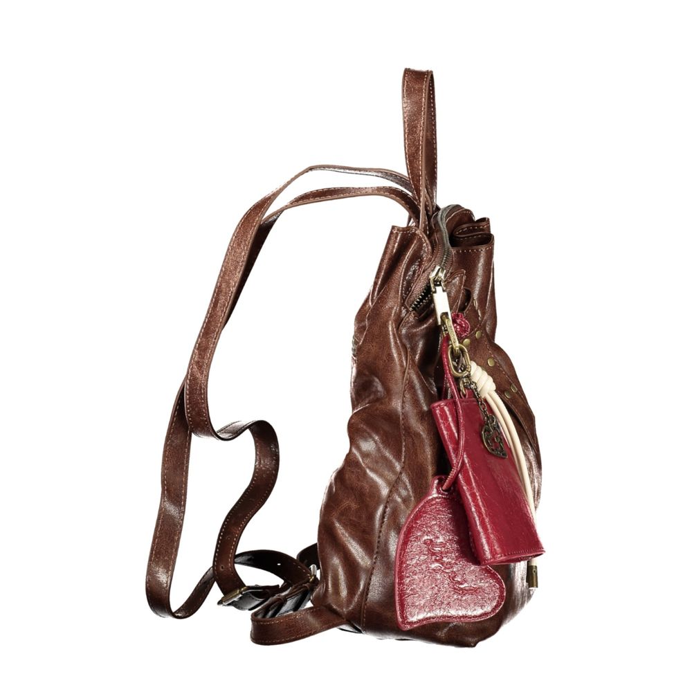 Desigual Damen-Rucksack aus braunem Polyurethan