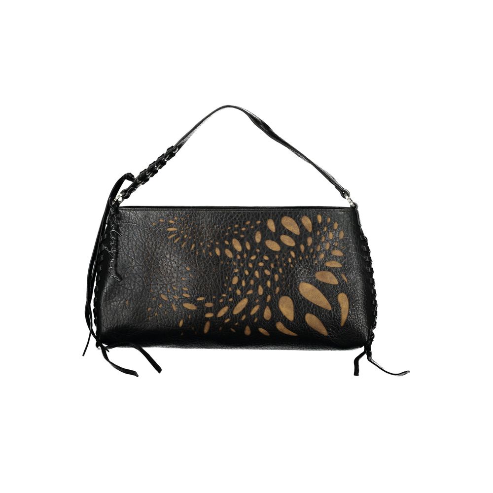 Desigual Schwarze Polyurethan-Damenhandtasche