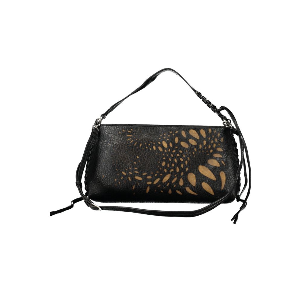Desigual Schwarze Polyurethan-Damenhandtasche