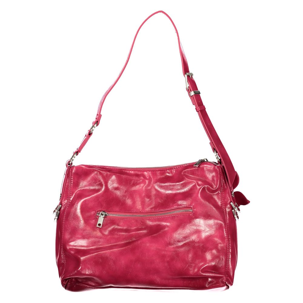 Desigual Damen-Handtasche aus pinkem Polyurethan