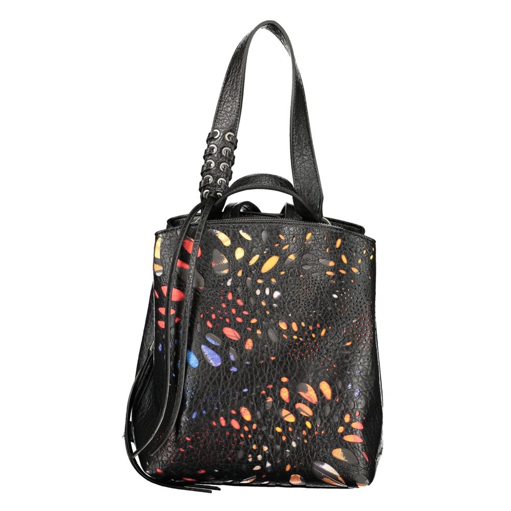 Desigual Damenrucksack aus schwarzem Polyurethan